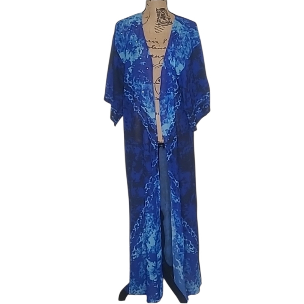 Venus Open Front Maxi Coverup KImono